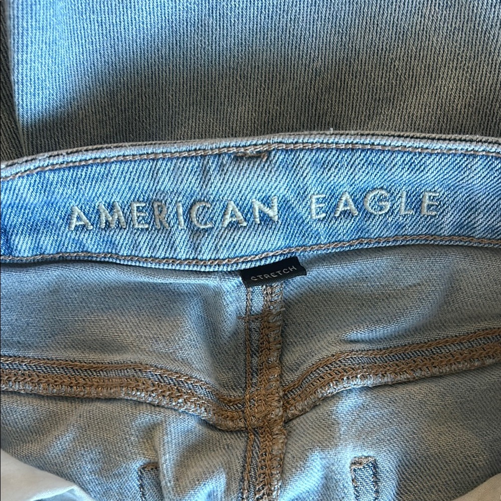 American Eagle Outfitters Blue Straight Leg Jeans - Picture 7 of 8